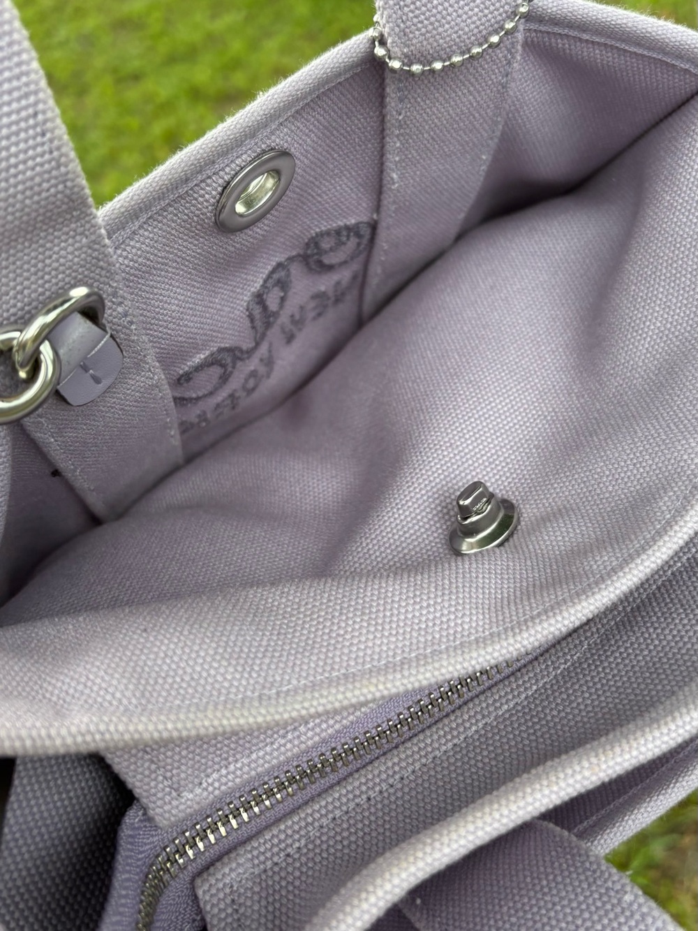 Coach Purple Cargo Tote 26 - Picture 9 of 15